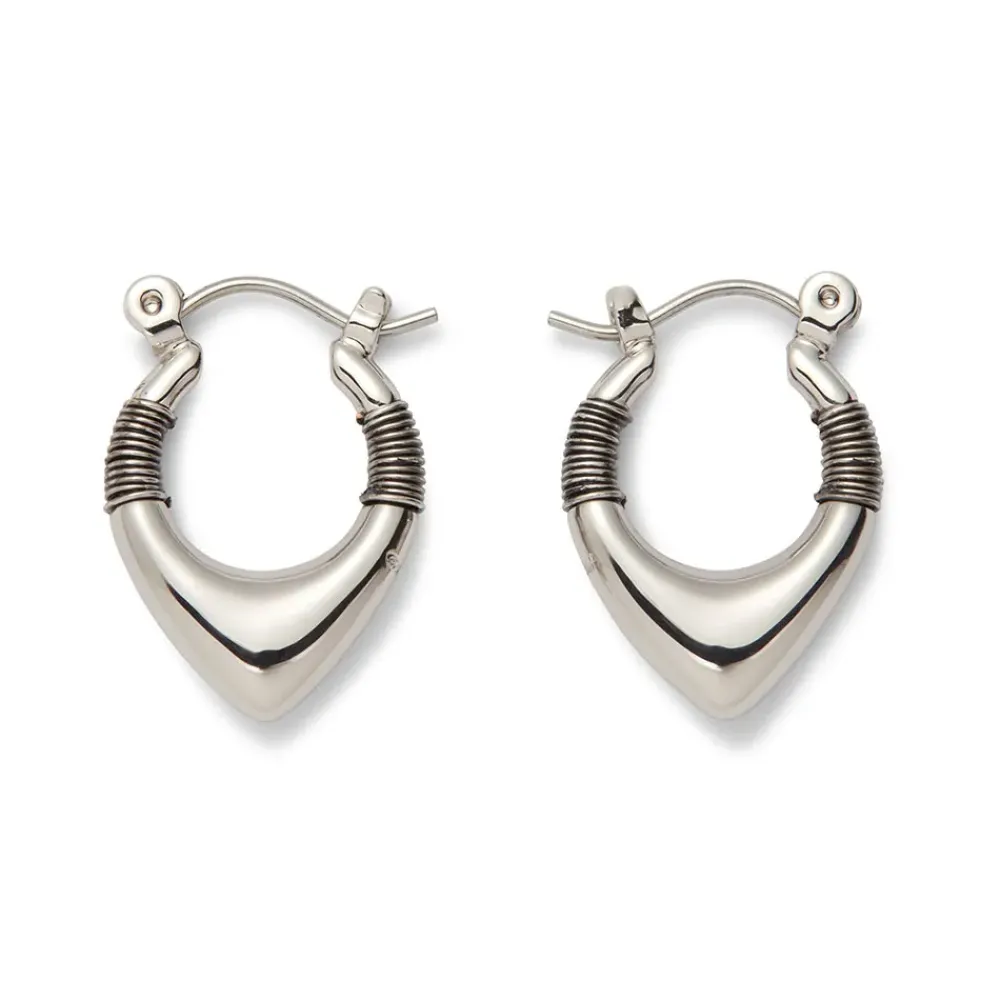 Outlet Wrapped Chevron Huggie Earrings Earrings