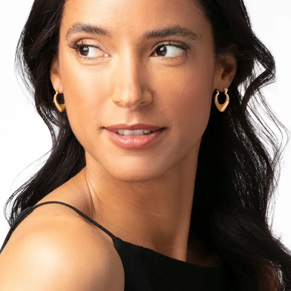 Outlet Wrapped Chevron Huggie Earrings Earrings