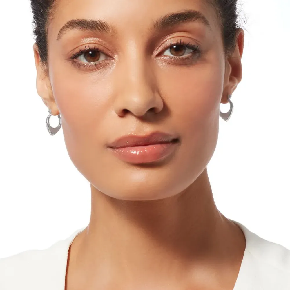 Outlet Wrapped Chevron Huggie Earrings Earrings